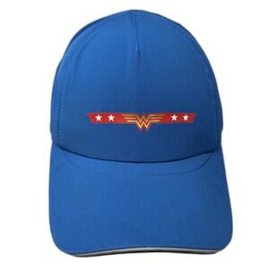 I Am Wonder Woman Strapback 5 Panel Cap Blue One Size Adjustable Outdoor Printed